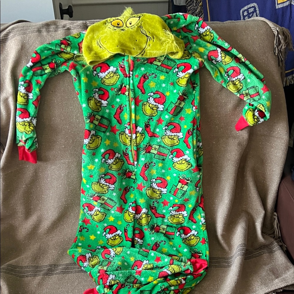Green Grinch Christmas Onesie